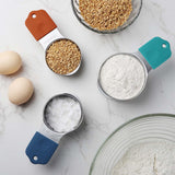 Measuring Cups & Spoons Set Heavy Duty Stainless Steel Fits in Spice Jars for Baking & Cooking