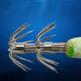 10PCS Glow Squid Jigs Lures Saltwater Cuttlefish Fishing