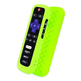 2 Pcs Glow in the Dark Silicone Remote Cover Case for Roku TV Remote Glow Green
