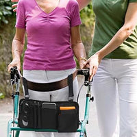 Wheelchair Side Bag with Cup Holder Armrest Pouch for Walker Rollator Electric Scooter