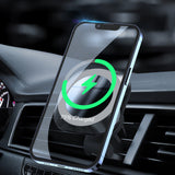 15W Snap-On Wireless Car Phone Charger Mount Compatible with iPhone 12/13 Series