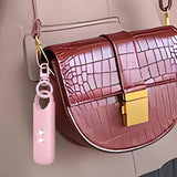 130dB Personal Alarm with Strobe Light Rechargeable Security Alarm Keychain for Women Kids Elderly Pink