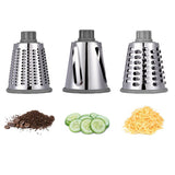 3-Blade Rotary Cheese Grater with Handle Kitchen Shredder Slicer Grater Slicer Style 2