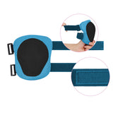 Protective Gear Set Knee Pads Elbow Pads Wrist Guards for Skating Cycling Skateboarding Climbing Blue