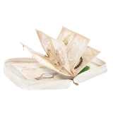Jewellery Organiser with 6 Zipper Pouches Portable Jewellery Storage Case with Clear Windows Beige