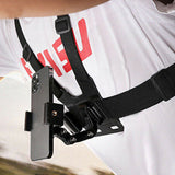 6-Piece Head Strap and Chest Harness Mount Kit for Phone and Action Cameras