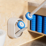 Toilet Bowl Cleaning Brush with 30 Replacement Cleaner Heads Toilet Cleaning Wand with Wall Mount Holder