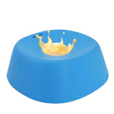 Slow Feeder Dog Bowl with Rolling Ball for Treats Snacks Training Blue