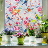 2Pcs Glass Window Privacy Static Cling Frosted Sticker Covering Film Style 2