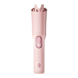 Automatic Curling Iron with 3 Temperatures Curling Iron 2-Way Rotation for Hair Styling Pink