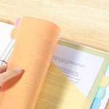 8PCS Plastic Binder Dividers with Tabs A4 Subject Dividers for Student Teacher