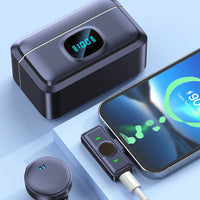 Wireless Lapel Microphone Lavalier Magnetic Mount Mic for Vlog Video Recording Streaming Lightning Interface Style