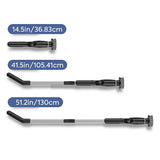 Long Handle Electric Spin Scrubber with 4 Adjustable Angles and 8 Brush Heads