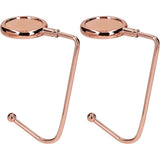 4 PCS 30mm Metal Straight Hooks for Christmas Stockings and Bags Rose Gold