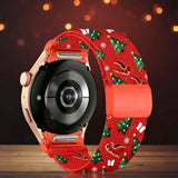 3 PCS Christmas Nylon Watch Bands for Samsung 6th Gen Quick Release