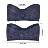 2Pcs Fleece Ear Warmer Headband with Ponytail Hole Running Headband Thermal Ear Muffs Style 2