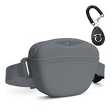 Upgrade Stronger Closure Dog Treat Pouch with Training Treat Bag Pouch Grey