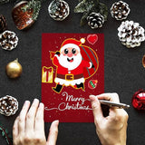 16Pcs Kids Christmas Stickers – DIY Stocking Stuffers Crafts and Christmas Decorations