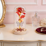 Eternal Rose Flower with LED Lights Christmas & Birthday Gift Red