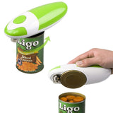 Automatic Electric Can Opener One-Touch Hands-Free Can Opener Battery Operated Kitchen Gadget Green