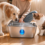 12L Pet Water Fountain Stainless Steel Quiet Pump for Large Dogs
