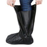 Water Resistant Rain Shoe Covers with Reflective Strip Reusable Protective Boot Covers for Cycling Hiking Gardening