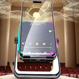 Bluetooth Speaker Phone Stand with Rotating Holder and Induction Playback Black