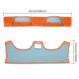 2 PCS Cotton Fire Resistant Foam Hard Hat Sweatbands with Hook and Loop Orange