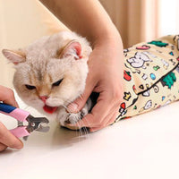 Anti-Escape Cat Grooming Wrap Mat Anti-Scratch Calming Wrap for Pet Nail Clipping Multifunctional Pet Mat