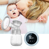 Electric Dual Breast Pump LCD Display Breastfeeding Pump 3 Modes Nursing Breast Milk Pump Pink