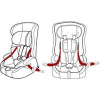 Adjustable Latch Link Belt Anchor Holder Car Fixing Seatbelt Straps for Isofix  Latch Interface