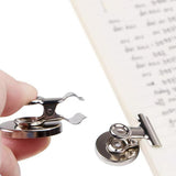 12 PCS Metal Fridge Clips for Photo Plan Refrigerator Clips for Home School Office Silver