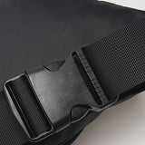 Casual Chest Bag Multi-Pocket Waist Bag for Sports Traveling Workout Black
