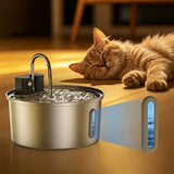 3.2L Automatic Wireless Pet Water Fountain Motion Sensor Water Dispenser with 3 Modes for Cat Small Dogs Style 2