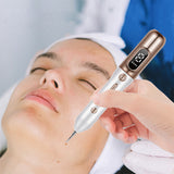 Electric Plasma Freckle Removal Pen LCD Face Skin Mole Remover Dark Spot Removal Machine Beauty Device Champagne