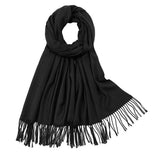 Women's Scarf Shawls and Wraps for Evening Dress Bridesmaid Wedding Bridal Winter Scarves Black