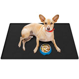 86x56cm Waterproof Silicone Cat Mat – Little Box Mat for Cats Black