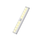 3 Pack Motion Sensor Closet Lights Battery Powered 10-LED Wireless Under Cabinet Lights Warm