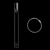 100 PCS Clear Nail Sticks with Ring Nail Art for Polish Display Square Shapes