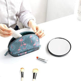 50X Magnifying Mirror Round Compact Mirror with Suction Cup with Tweezers for Makeup