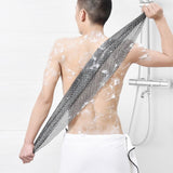 2Pcs Set Stretchable Shower Towels  Exfoliating Back Scrubber Bath Towels