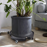 Adjustable Plant Caddy with Wheels Rolling Stand for Flower Pot