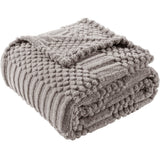 Soft & Fluffy Fleece Throw Blanket Perfect for Sofa Couch Chair Bed Living Room & Bedroom Gray