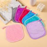 14 PCS Reusable Flannel Makeup Remover Cloth Set in 7 Colors