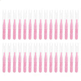 30 PCS Mini Cleaning Brushes for Braces Teeth Lashes and Brows Pink