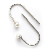 2Pcs U Shape Home Harmony Decorative Curtain Holdbacks with Screws Silver