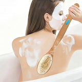 Dry Brushing Body Brush – Back Scrubber for Shower Exfoliating Bath Bristle Brush