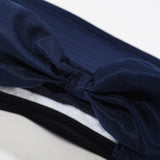 Detachable Wide Brim Sun Hat 2 in 1 with Zipper for Women Navy Blue