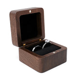 Wooden Ring Box Retro Jewelry Display Holder