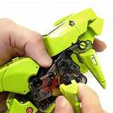 3-in-1 Solar Dinosaur Toy Robot DIY assemble STEM Building Toys Kids Gift